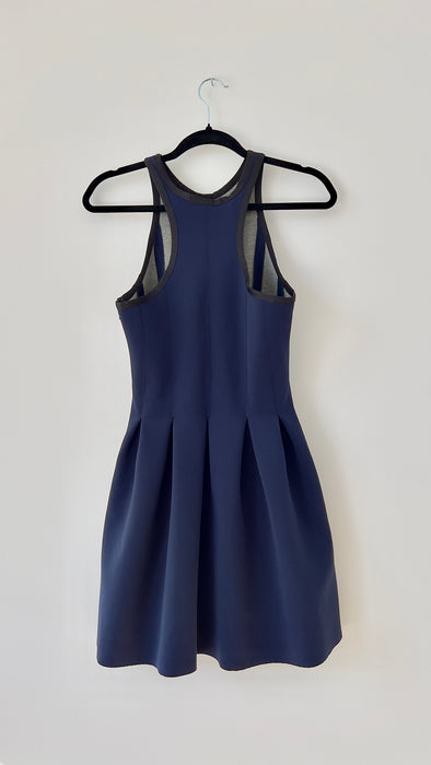Alexander Wang Sleeveless Blue Scuba-Style Dress Size Small