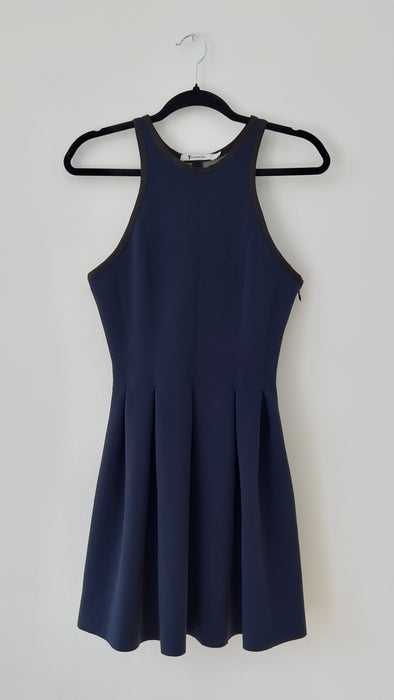 Alexander Wang Sleeveless Blue Scuba-Style Dress Size Small