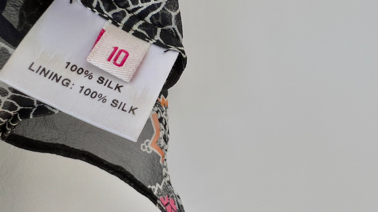 Matthew Williamson Dragonfly Silk Tank Size 10