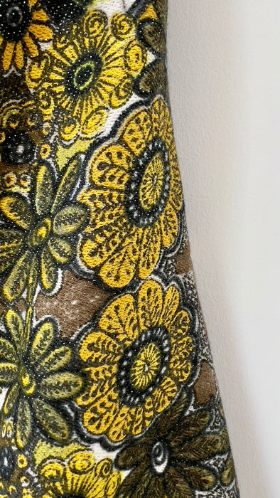 See by Chloé Strapless Green Yellow Pattern Dress US 6