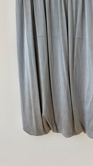 ErotoKritos Metallic Grey Party Dress with Corseted and Lace Detail Size 1