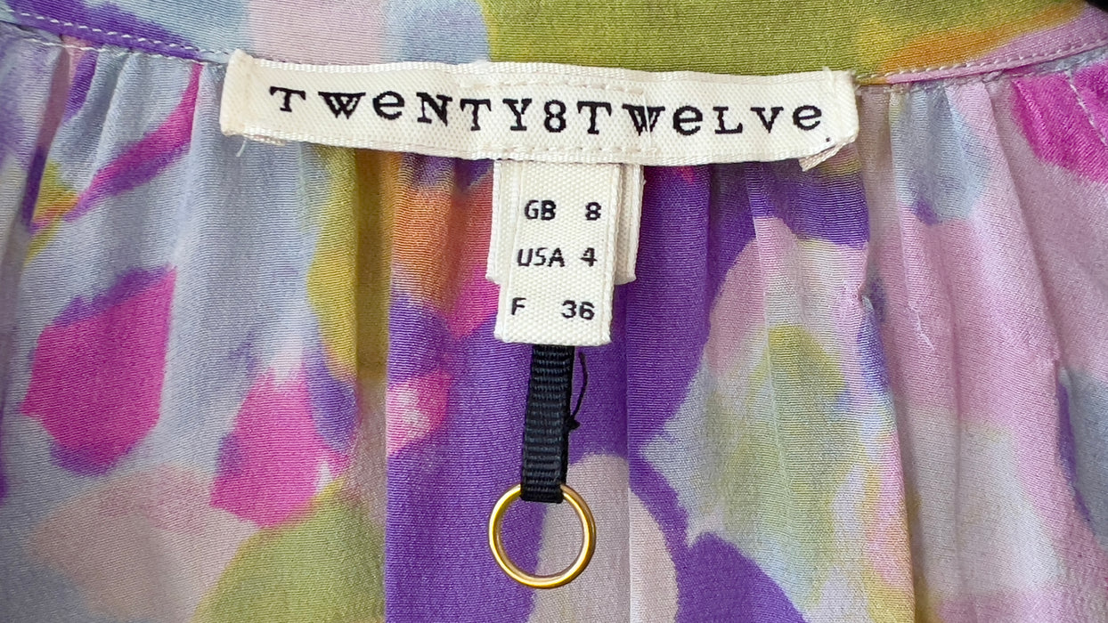 Twenty8Twelve Long Sleeve Floral Jumpsuit Shorts UK 8