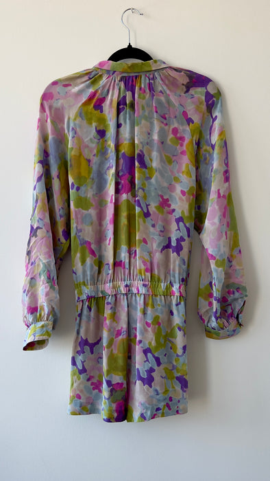 Twenty8Twelve Long Sleeve Floral Jumpsuit Shorts UK 8