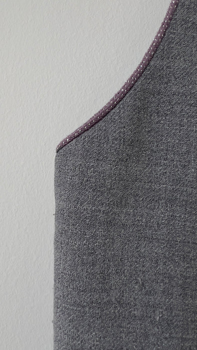 Zadig & Voltaire Grey Button Vest Size Small