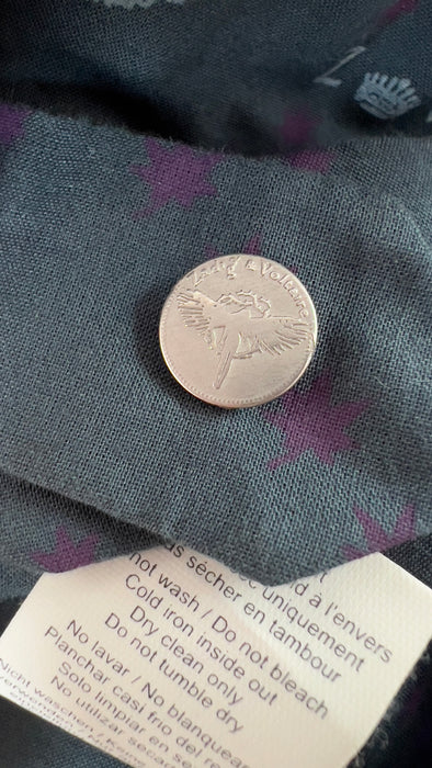 Zadig & Voltaire Grey Button Vest Size Small