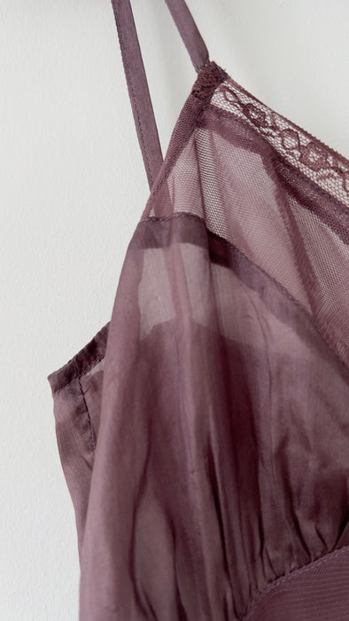 Antik Batik Silk Deep Lavender Tank Size Small