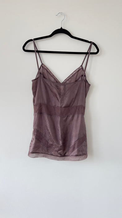 Antik Batik Silk Deep Lavender Tank Size Small