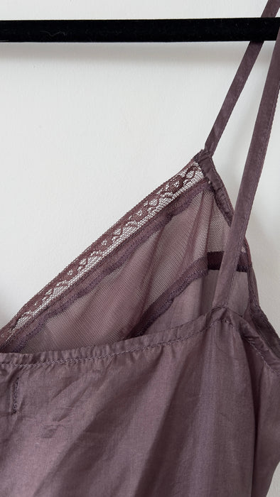 Antik Batik Silk Deep Lavender Tank Size Small