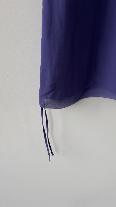 Vintage Catherine Malandrino Beaded Embellished Blue Dress Size 8