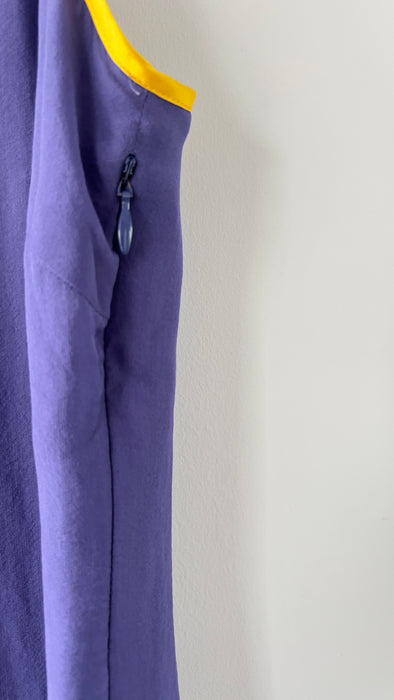 Vintage Catherine Malandrino Beaded Embellished Blue Dress Size 8