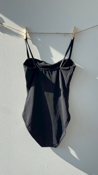 Eres Black and Red One Piece Bathing Suit with Matching Sarong Beach Cover Up Size Medium